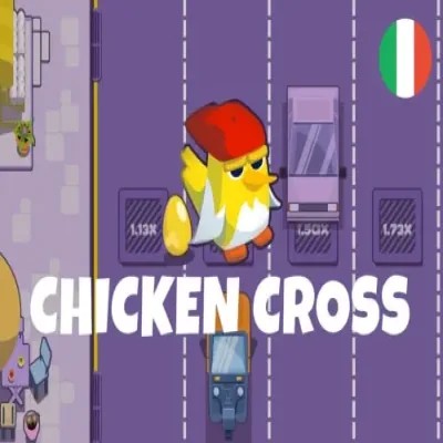Official Casino Games logo: Chicken Cross by Upgaming at VooDoo Casino