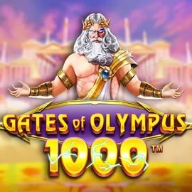 Official Slots logo: Gates of Olympus 1000 by Pragmatic Play at VooDoo Casino